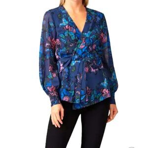 Jay Godfrey Edie Top Butterfly Blouse Sz 6